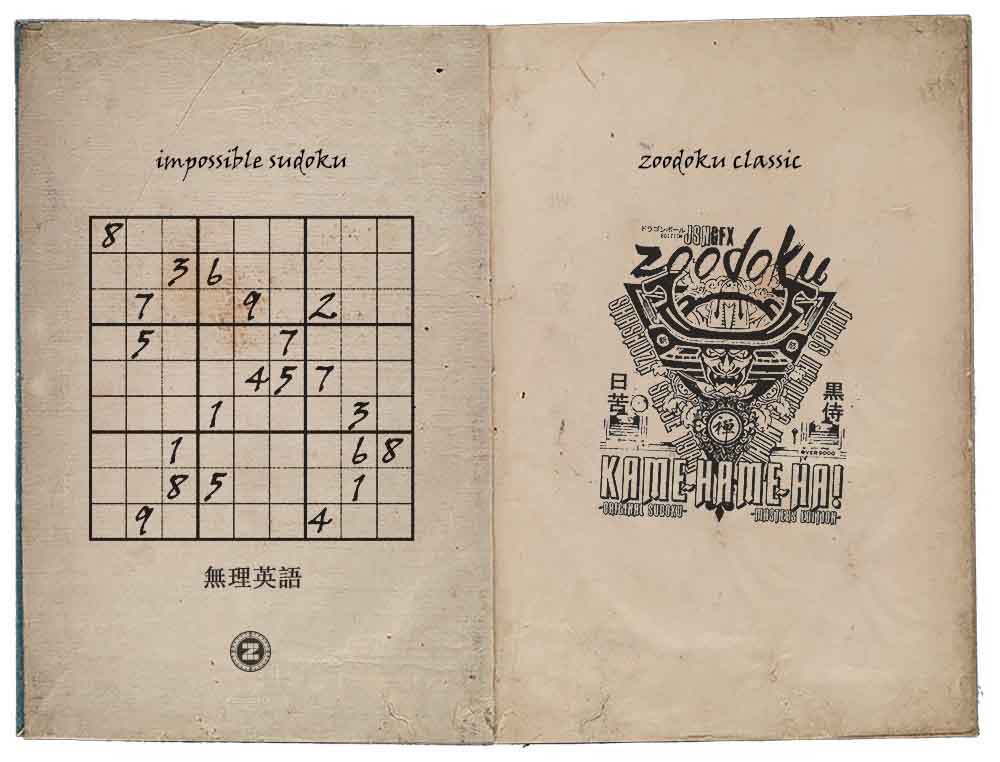 Picture of a booklet containing a sudoku game